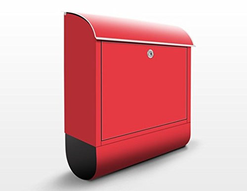 Briefkasten mit Zeitungsrolle Colour Carmin 46cm x 39cm