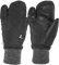 HORZE Damen Winterhandschuhe 3-Finger-Fäustling, Reiterhandschuhe Leder Winter, Schwarz, 7