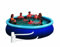Friedola 12302 - Quick-Pool-Set, 450 x 86 cm, blau