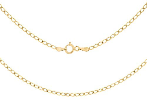 CARISSIMA Unisex Halskette 9k(375) Gelbgold 1.6mm 41cm/16zoll 1.13.6383