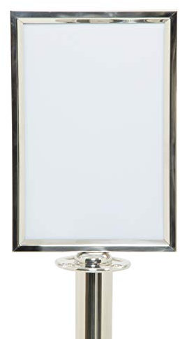 Securit Porte-affiche en chrome Portrait A4