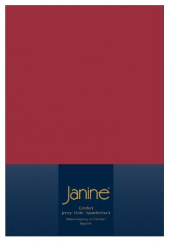 Janine Design Spannbettlaken - 150 x 200 cm - granat