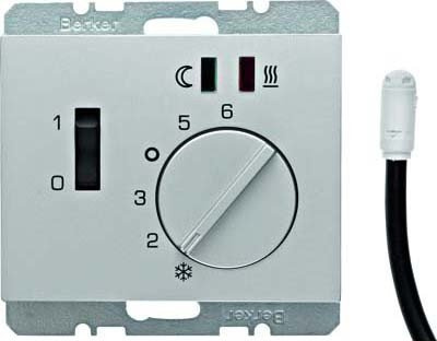Fußbodentemperaturregler K.5 Alu BERKER 20347103