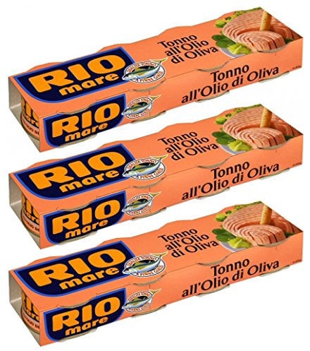 Rio Mare: Tuna Fish Cans in Olive Oil, Yellowfin Tuna Quality * 2.82 Ounce (80gr) Packages (Pack of 12) * [ Italian Import ]