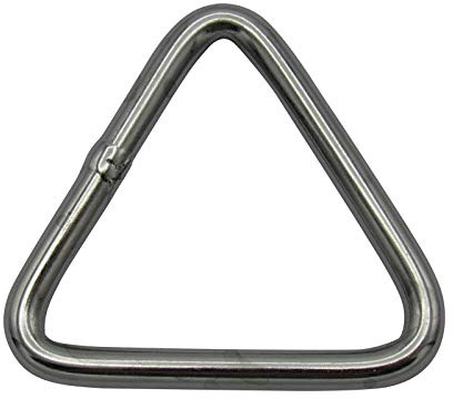 Triangular D Ring Delta Link Stainless Steel 3MM x 35MM