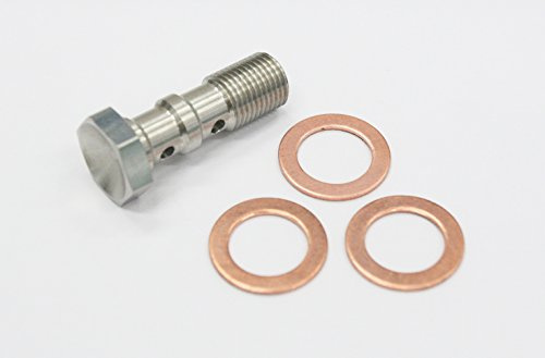Autobahn88 Stainless Steel Brake Double Banjo Bolt AN4 7/16 - 20UNF L=30mm