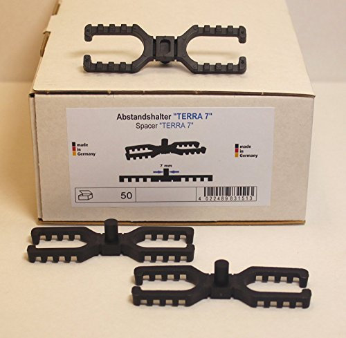Terra 7 Abstandshalter mit 7 mm Dorn für Terrassendielen Distanzhalter Abstandhalter von 50-1000 Stück wählbar (1000)