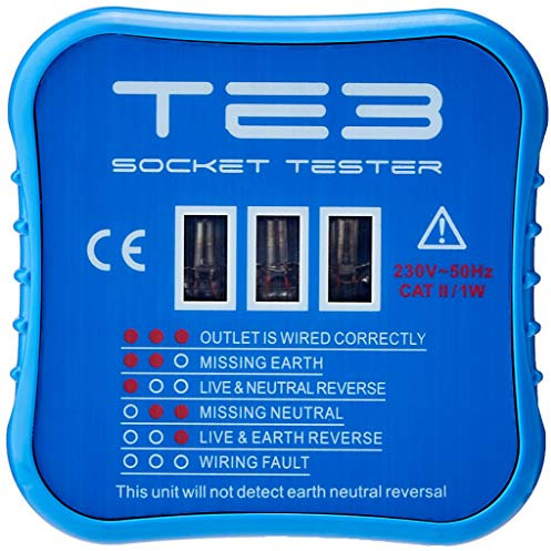 Knightsbridge TE3 Test Equipment BS1363 Socket Tester , Blue
