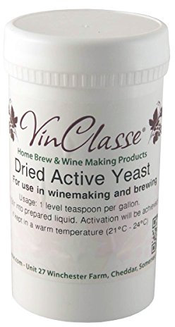 VinClasse Dried Active Wine Making Yeast - 100g Tub