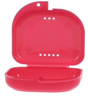 Orthodontic Retainer Case Twin Pack Red Deluxe [Personal Care]