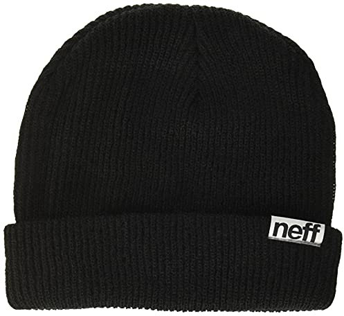 Neff Uni Fold Mütze, Black, One Size