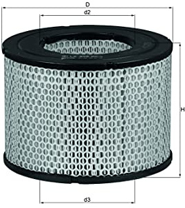 MAHLE LX 606 Luftfilter für Toyota Hilux V Pickup (N8, N9, N10, N11) u.a. | Kompatibel mit: TOYOTA CELICA Coupe, CROWN, CROWN Station Wagon, HILUX V Pick-up, VW TARO