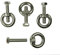 KAMERO Edelstahl Schaukelsitz-Aufhängung, 10x45mm | Set zum Schaukel selber bauen | Schaukel-Montage-Set für Erwachsene und Kinder