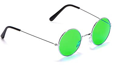DEGUISE TOI - Lunettes rondes de hippie adulte -
