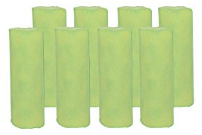 Abflussfee 8er Nachfüll-Set für Abflussfee Waschbeckenstöpsel | Reinigungssteine für Abflüsse jeder Art, Abflussreiniger | inkl. Frische Duft [Apfel Aroma, grün]