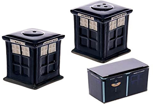Puckator Police Box London Icons Ceramic Salt & Pepper Set