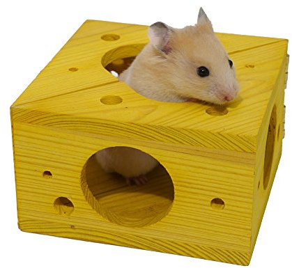 Rosewood Boredom Breaker Sleep-n-Play Cheese, Activity Toy for Small Animals