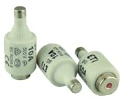 ETI 325200080 002312404 Schmelzeinsatz, DII, E27, 10A 500V, träge/gL, rot