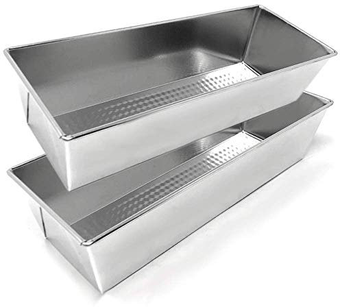 Mayuela - Molde de Horno Plumcake - Molde para Pan - Molde Rectangular de Horno - Molde de Pan Rectangular - Molde Pan - Aluminio - Set 2-35 cm