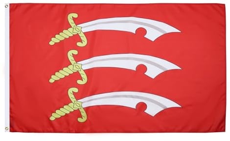 AZ FLAG Essex county Flag 150x90 cm 100D Polyester 2 Grommets | Indoor and outdoor use 3x5 ft decorative flag double stitched seams and reinforced edges with metal grommets