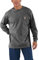 Carhartt Men's Workwear Pocket Long Sleeve T Shirt, Carbon Heather, M UK