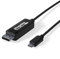 Plugable USB C to DisplayPort Cable 6 feet (1.8m), Up to 4K at 60Hz, USB C DisplayPort Cable - Compatible with Thunderbolt and USB-C - Driverless