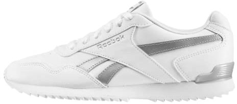 Reebok Fille REEBOK ROYAL GLIDE RIPPLE CLIP Basket, White White Silver Met, 37.5 EU
