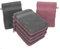 Betz 10 Stück Waschhandschuhe Premium 100% Baumwolle Waschlappen Set 16x21 cm Farbe Altrosa und anthrazit