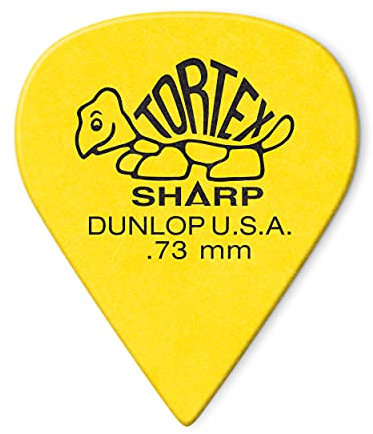 JIM DUNLOP Plektrum Tortex Sharp 0,73mm 12 Stück