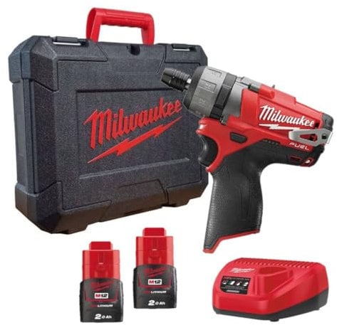 Milwaukee M12BD-202C Akku-Kompaktschrauber