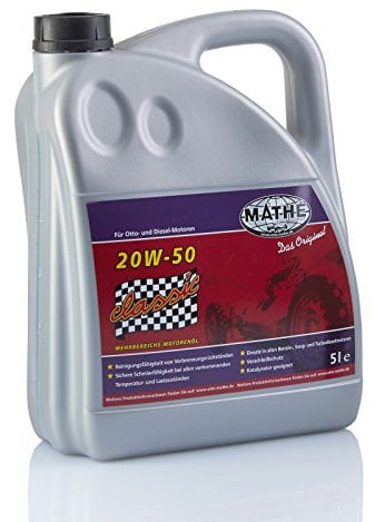 MATHÉ Classic SAE 20W-50 Motoröl, 5.0 l - Mineralisches Motoröl - Oldtimer Motoröl