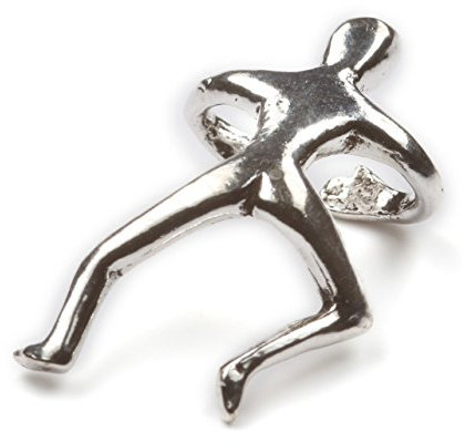 Drachensilber Männchen Ohrklemme Ohrschmuck Silber Stückpreis! kein gestochenes Ohrloch notwendig Schmuck Kletterer