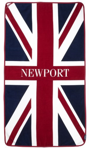 Newport Union Jack 3547-29 Badetuch, Baumwolle, 180 x 100 cm, Blau/Weiß/Rot