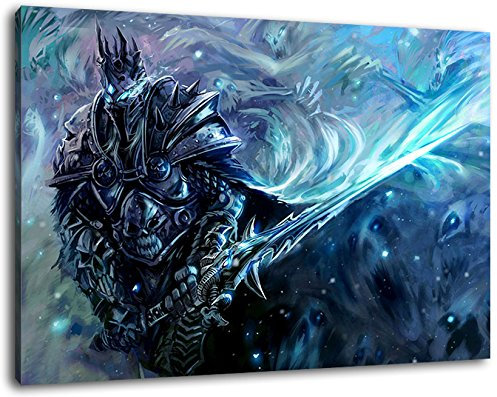 World of Warcraft Format 80x60 cm Bild auf Leinwand, XXL riesige Bilder fertig gerahmt mit Keilrahmen, Kunstdruck auf Wandbild mit Rahmen