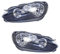 BESTPRICE 2x Hauptscheinwerfer vorne links + rechts Frontscheinwerfer, Kompatibel mit VW GOLF VI (5K1), GOLF VI Cabriolet (517), GOLF VI Variant (AJ5)