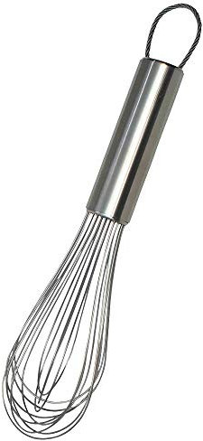 KitchenCraft Stainless Steel Hand Balloon Whisk, 25 cm (10”), Silver