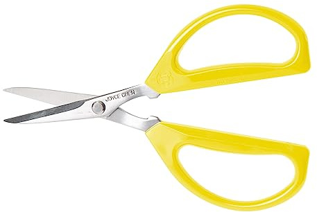 Joyce Chen Original Unlimited Kitchen Scissors All Purpose Kitchen Shears With Comfortable Handles, Yellow