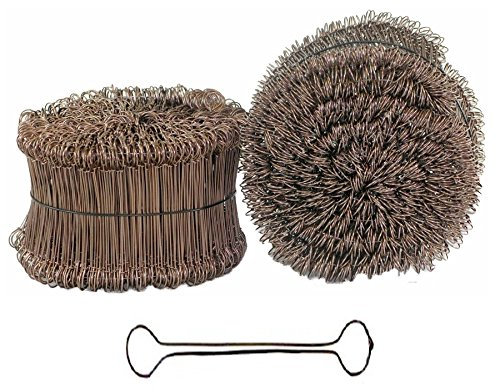 bauCompany24 Betonbindedraht 1,0 x 160 mm Bronze, Stahl, 1000 Stück