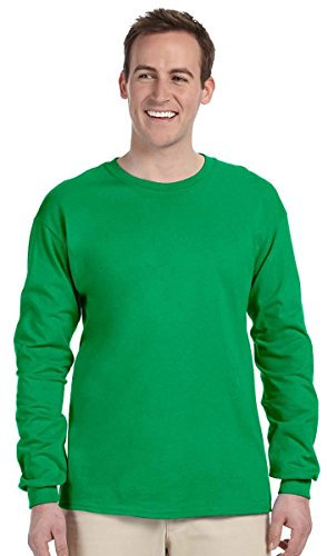 Fruit of the Loom 5 oz.Heavy Cotton HD Long-Sleeve T-Shirt (4930) -Kelly -L, Kelly Green, Large