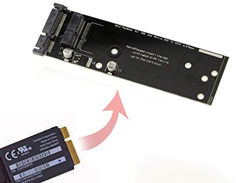KALEA-INFORMATIQUE Adaptateur SATA pour SSD de Mac AIR ou Retina de 2012 en 8+18 Broches - PA5025G A1398 MC975 MC976 MD224 MD223 MD231 MD232 A1425 A1466 A1465 - Année 2012
