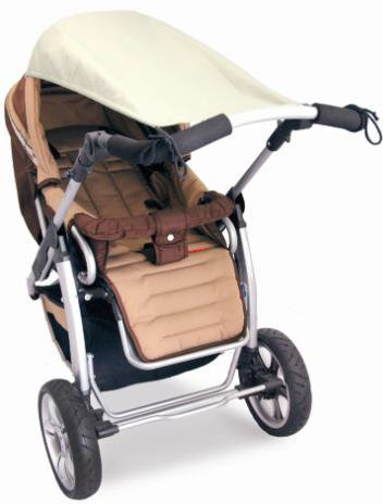 Sonnenmarkise Sonnensegel für Kinderwagen mit UV-Schutz caramel