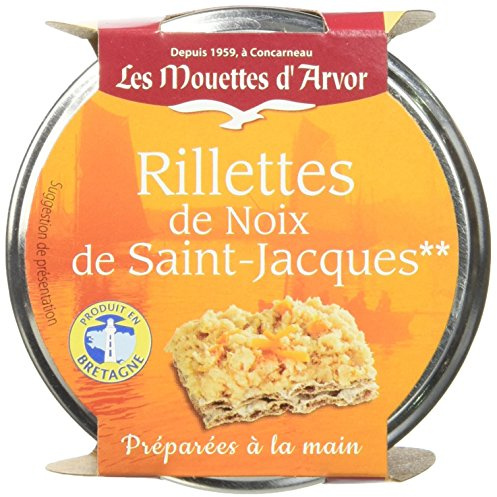 Les Mouettes d'Arvor Rillettes Saint Jacques 125 g - Lot de 3