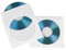 100 Hama Sealable CD/DVD Paper Sleeves - White