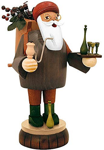 KWO Olbernhau Räuchermann Weinhändler, 19 cm, Mehrfarbig