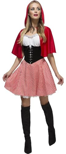 Adult Fever Red Riding Hood Costume Dress size LARGE