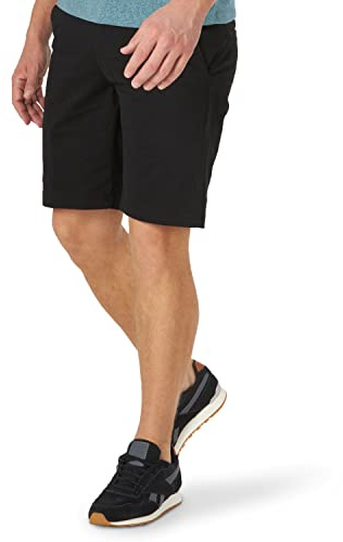 Lee Men's Extreme Motion Flat Front Short Black 34