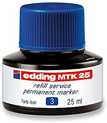 edding MTK 25 Refill Ink - red - 25 ml - with Capillary System, Ideal for Clean and uncomplicated refilling of Almost All edding Permanent Markers