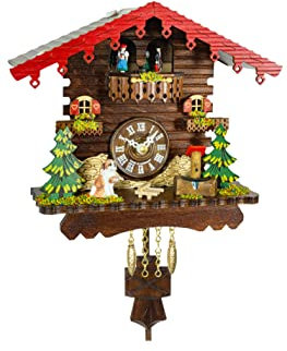 Trenkle Schwarzwalduhr Schweizerhaus, drehende Tänzer