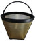 Cuisinart GTF-4 GTF4 Gold Tone Washable & Reusable Coffee Filter for Cuisinart 4-Cup Coffeemakers, Designed & Engineered by Crucial Coffee