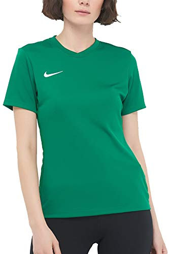 Nike Park VI Jersey, T-Shirt Donna, Verde (Pine Green/White), L